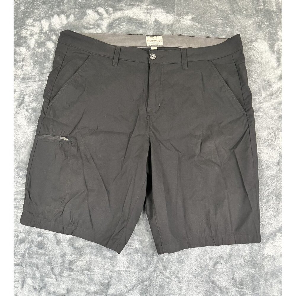Weatherproof Vintage Mens Black Shorts Size 38 Lightweight Comfortable